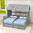 Campeon Twin Size Wood House Bed with 2 Drawers-640227945