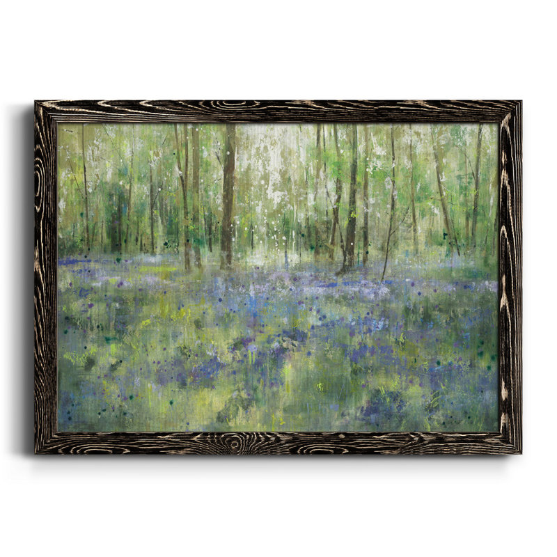 Lavender Hill - Reproduction d'art sur toile encadrée, H 27,5 po x l 37,5 po x P 1 po, Cadre noir