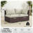 59" Outdoor Lounge Chair Patio Sectional Sofa with 4" Thick Cushions -185863374