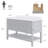 Double Bathroom Vanity with Engineered Marble Top