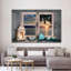 Nautical Ocean Window, reproduction sur toile-518129399