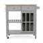 Chariot de cuisine polyvalent avec beaucoup de rangement et design élégant pour les espaces compacts