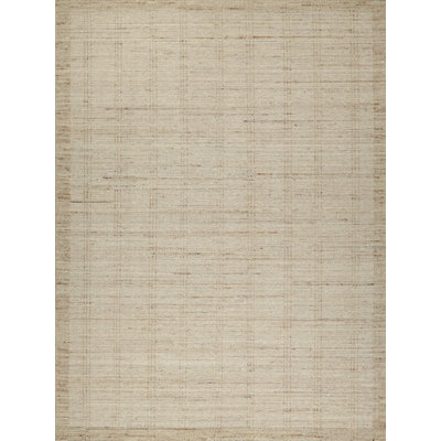 Desi hand-knotted Wool Silver Area Rug