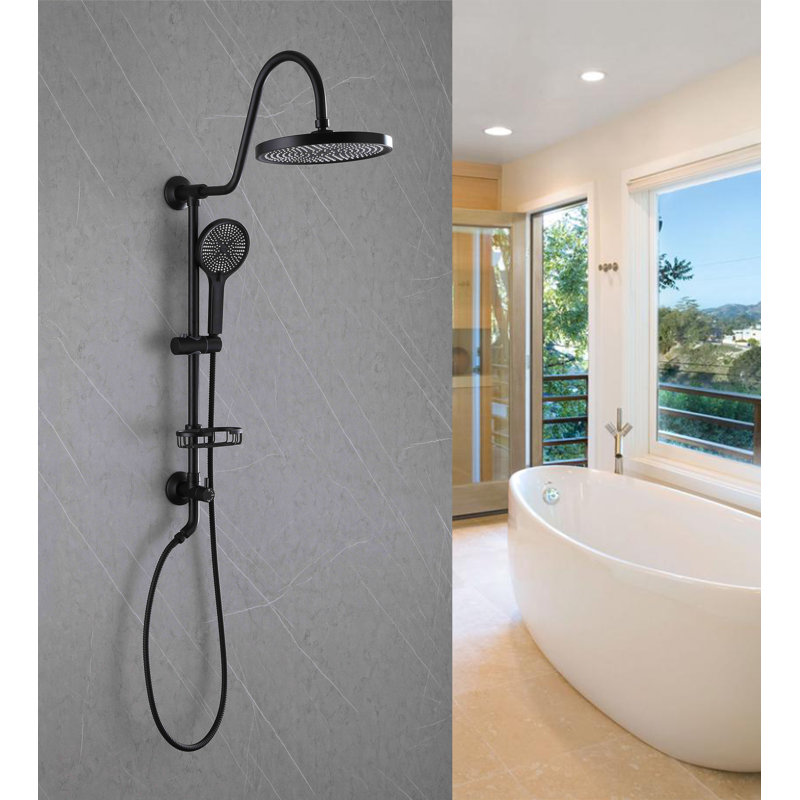 Dual Shower Head 1.8 GPM GPM, Matte Black