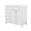 Meuble-lavabo 36 po avec lavabo en céramique, tiroirs à double couche, portes à fermeture douce, tablettes réglables, armoire de rangement moderne-371087313