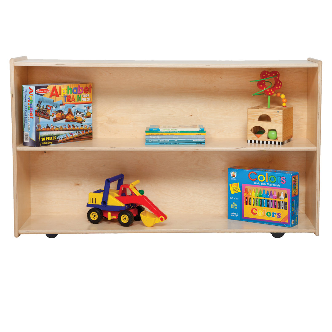 Contender 2 Compartment Shelving Unit, 27¼"H Wood Designs 