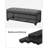 Steel Frame Storage Ottoman Bench