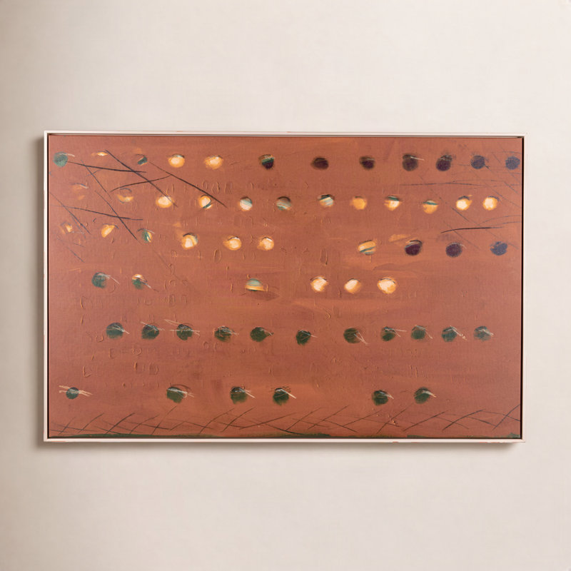 X Spot Rust Painting by Jamie Beckwith, 32" H x 48" W x 2" D