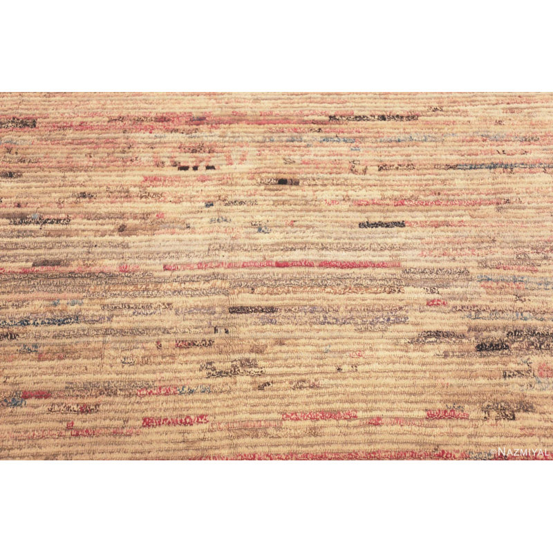 Tapis marocain beige et corail