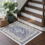 Machine Washable Oriental Floral Non Slip Indoor Area Rug-806778590-812906675