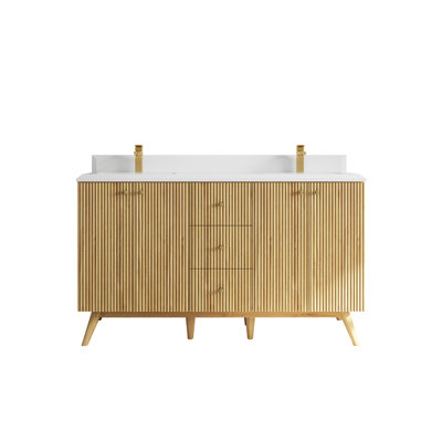 Ensemble de meuble-lavabo double 60 po Kymia