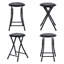 Amron Faux Leather Padded Stackable Folding Chair Folding Chair Set