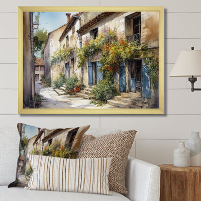 Riata, village méditerranéen, rue V - Paysage, art mural chalet