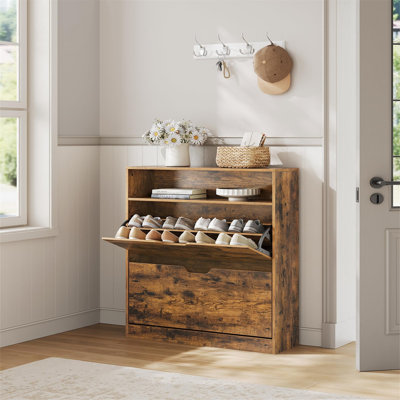 16 Pair Shoe Storage Cabinet