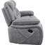 Fauteuil inclinable et rembourré 2 pièces de qualité grise Performance Grey Performance