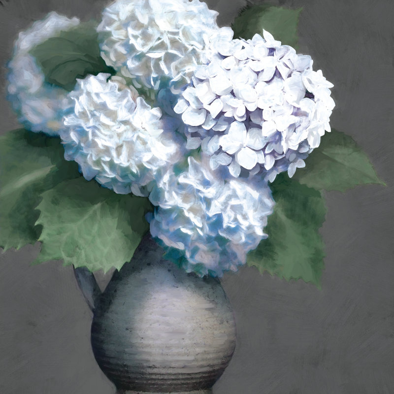 Hydrangea Bouquet - Wrapped Canvas Painting, 51cm H x 51cm W x 3.8cm D