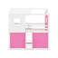 Lit simple superposé en bois avec tente-776809682-776809695
