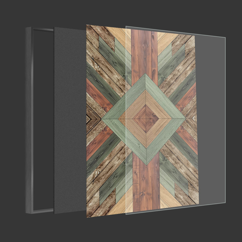 Single Picture Frame Graphic Art on Canvas, Black Framed, 16" H x 12" W x 1.5" D