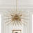 29" Gold Sputnik Chandelier 8 Lights