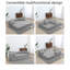 Canapé-lit convertible avec coussin cylindrique et structure fixe pour le salon, la chambre à coucher, le salon et l'atelier-114229210-114229215