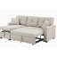 Canapé-lit et chaise longue réversible de 85 po de large Areebe-803994431