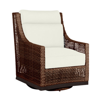 Peninsula Swivel Glider Chair - Mahogany/Chestnut