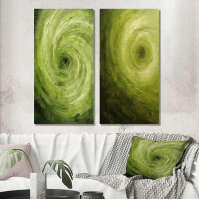 Colleena - Abstract Spirals Metal Prints Set Of 2
