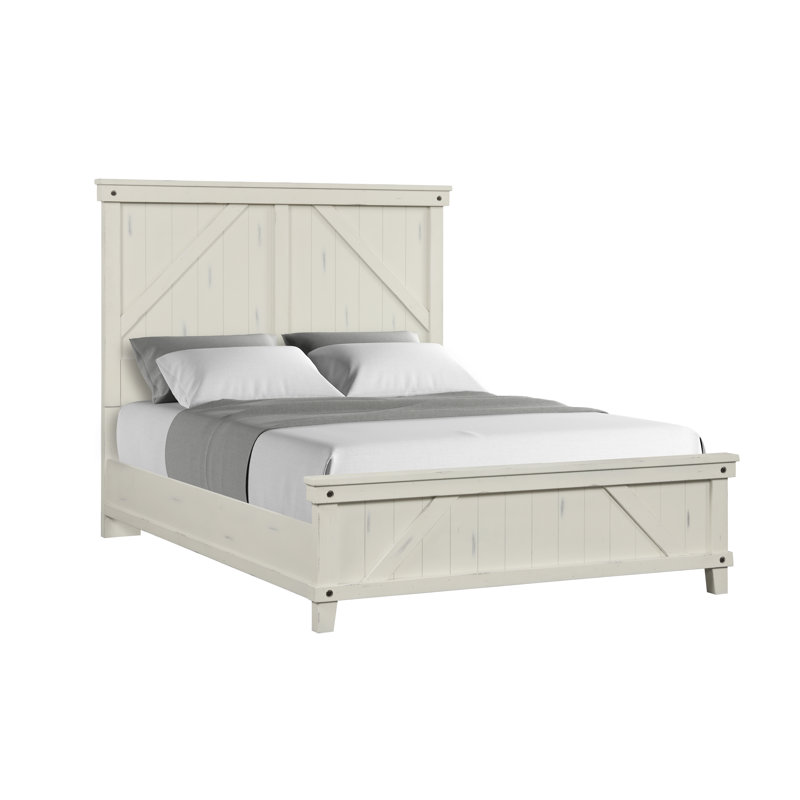 Baguenaudier Panel Bed, Queen, Antique White
