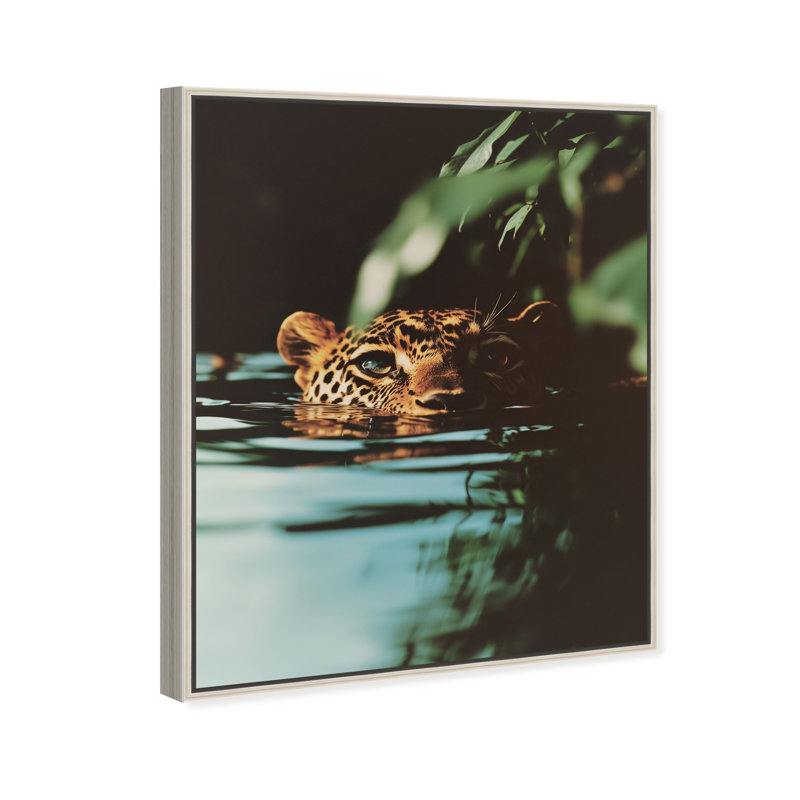 Jungle Watcher II Print by Oliver Gal, 37"H x 46"W, Silver Floater Frame