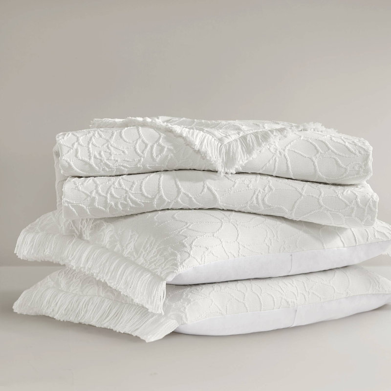 Elegant Oversized Bedding Sets, Premium Cotton Poly White, Cozy Chateau Style