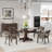 Elani Bankers Swivel Tufted Dining Chairs with Casters and Arms-1480359274-1608069853