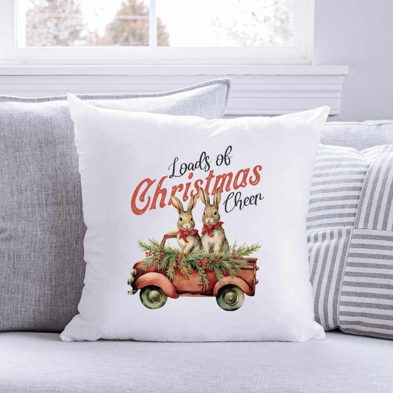 Coussin Christmas Farm_7, 14 po x 14 po