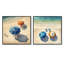 Chaises et parasols de plage - ensemble de 2 carrés de plage-1043299533-1043299532