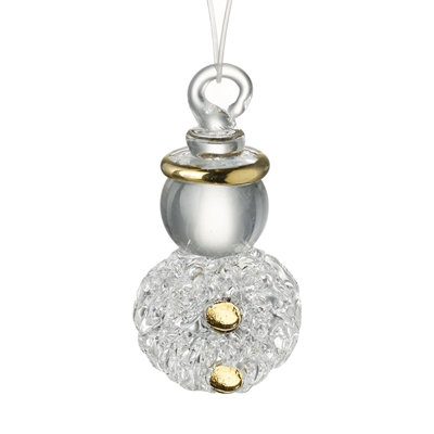 3cm Glass Holiday Shaped Ornament