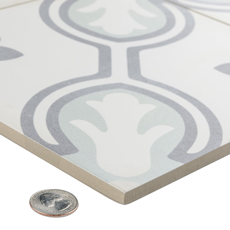 Amberley 18" x 18" Porcelain Patterned Wall & Floor Tile