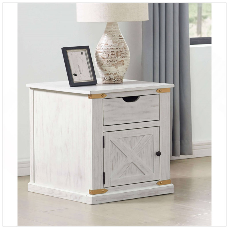 Charmante table d'appoint rustique antique avec tiroirs pour rehausser le salon