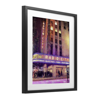 Radio City Music Hall Framed Print Under Glass design by Grotto Studios