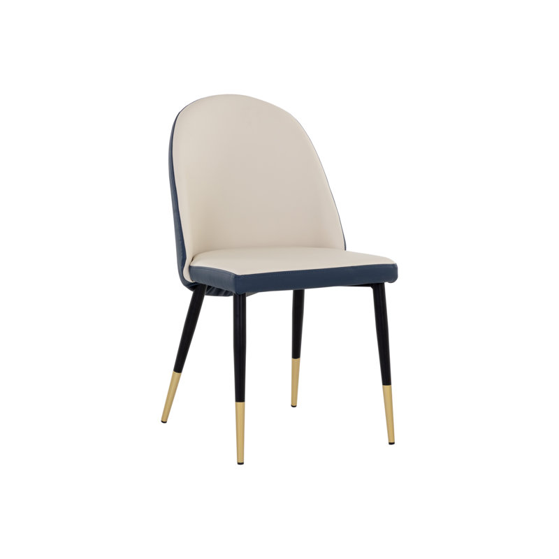 Jhanai 19'' H Faux Leather Upholstered Side Chair - Cream, Cream
