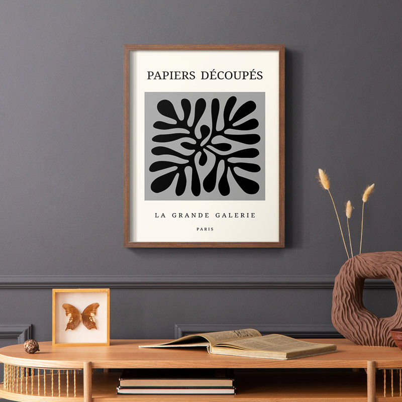 Matisse CCCXCVI Framed Print - Solid Wood, Brown, 28" H x 22" W