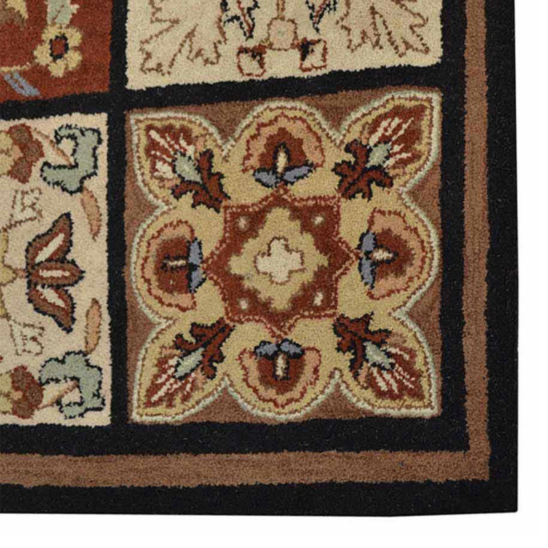 Multicolore Chever Motif floral | Tapis de salon, chambre à coucher, Rectangle 4 pi x 6 pi