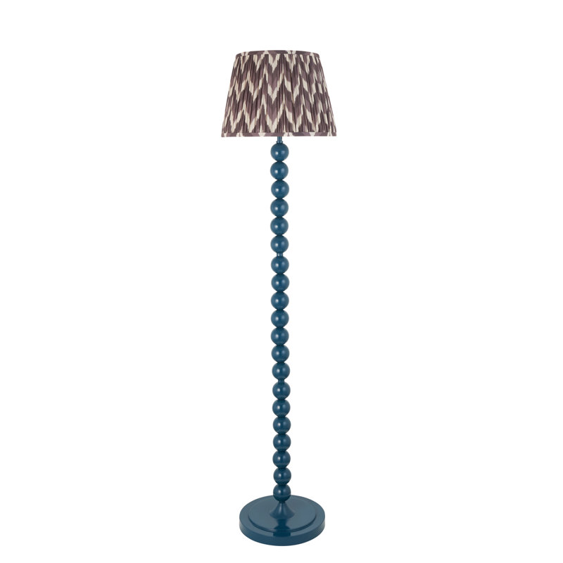 Higgledy 153.2cm Traditional Floor Lamp, Grey/White, Blue