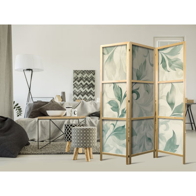 171cm H Solid Wood Folding Room Divider