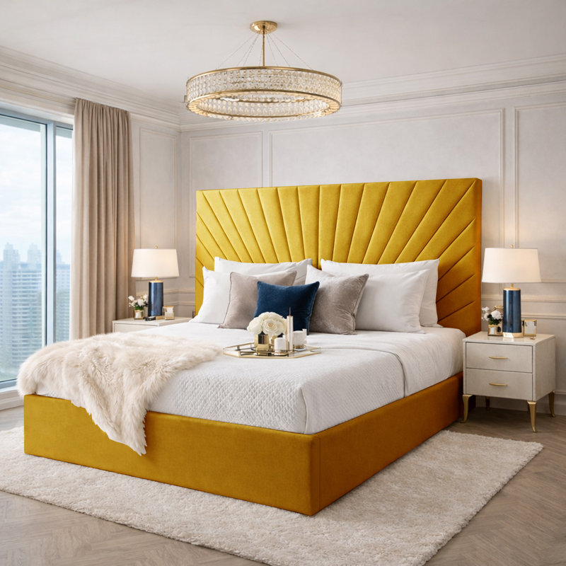 Bed, Kingsize (5'), Turmeric