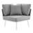 Modway Stance 4 Piece Outdoor Patio Aluminum Sectional Sofa Set-729154307