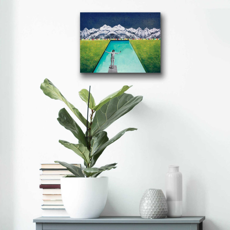 «PRINT» par DB Waterman, H 12 po x l 16 po x P 0,13 po