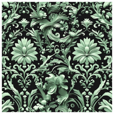 Édredon floral à motif damassé