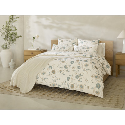 Aurora Modern & Contemporary Cotton Blend Standard Duvet Cover