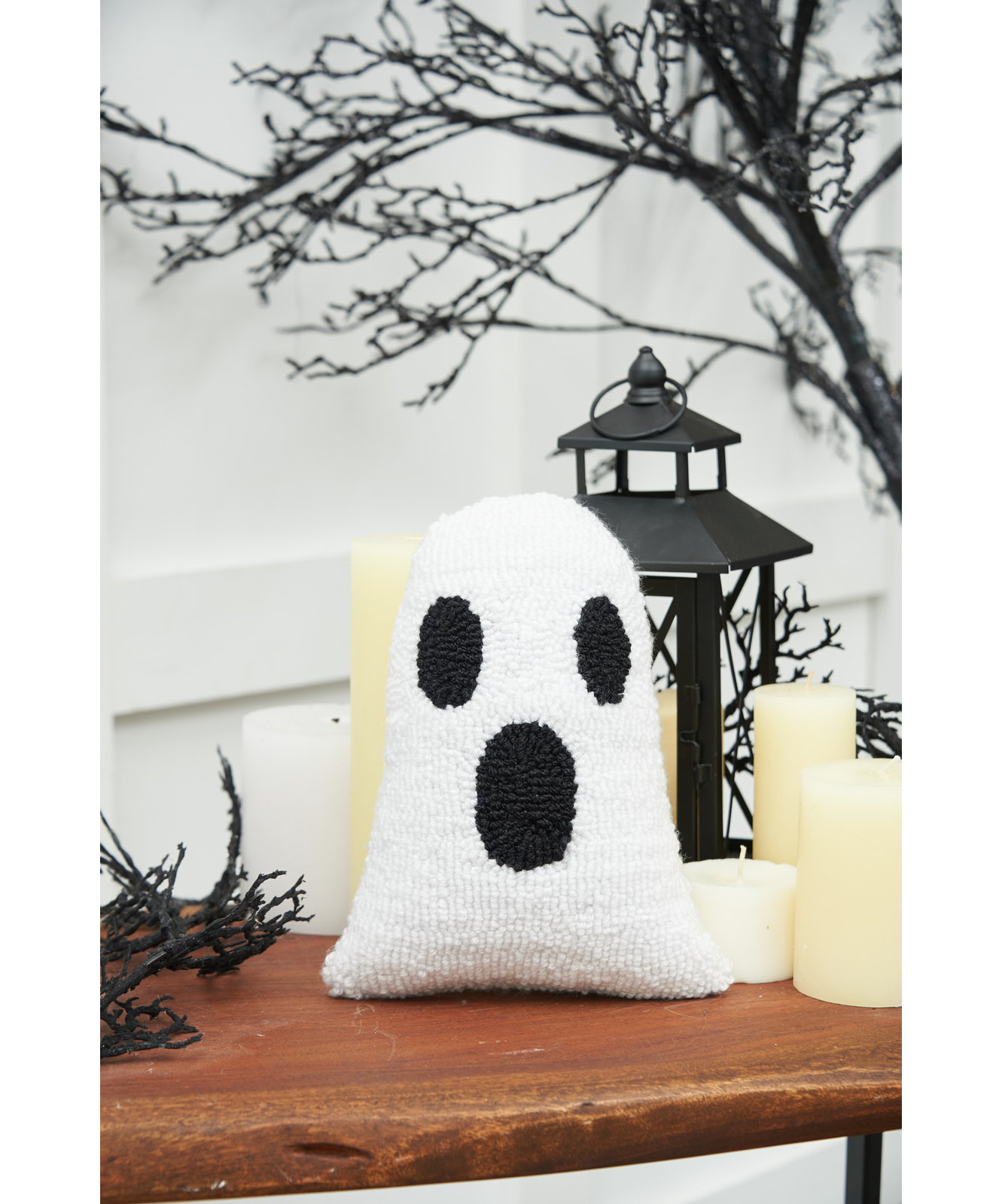 Halloween Shaped Throw Pillow, Ghost