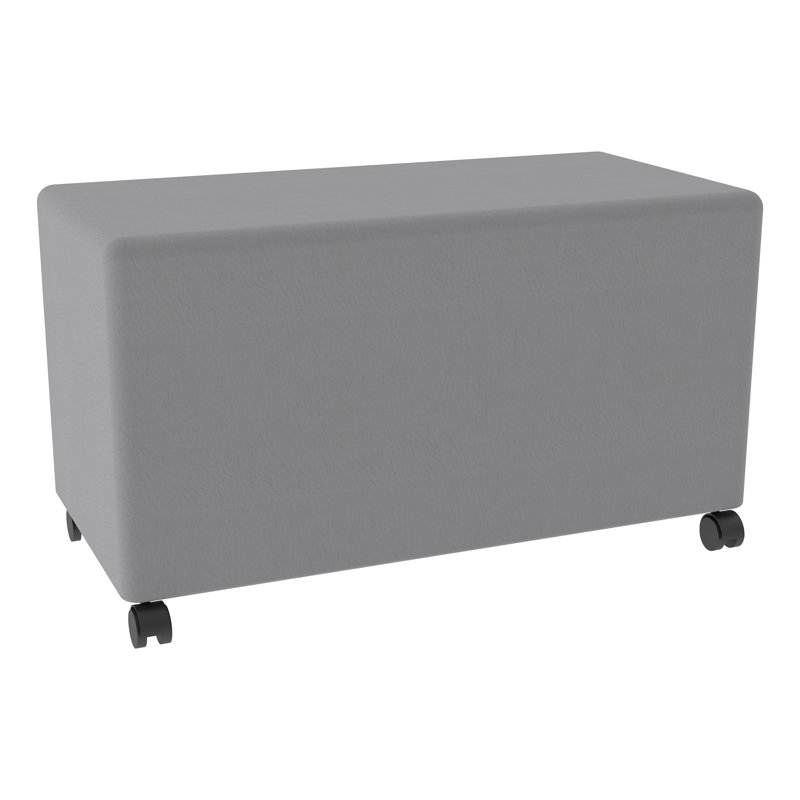 Learniture Structured Rectangle  Stool -Flexible Modular Collaborative Soft Seating For Office, Home, Lounge And School Classrooms With Durable Frame 1011N