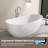 65'' Freestanding Soaking Acrylic Bathtub